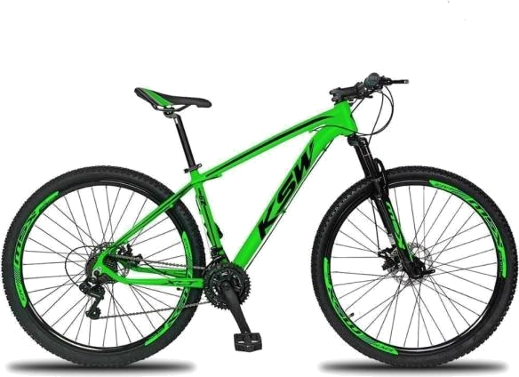 Bicicleta Aro 29 Ksw Xlt Shimano Verde/Preto 19