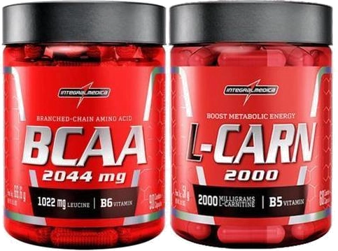 Bcaa 90 Caps + L-Carnitina L-Carn 60 Caps Integralmedica