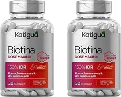 Kit 2 Biotina Dose Máxima 30 Cápsulas - Katigua | É BOM?