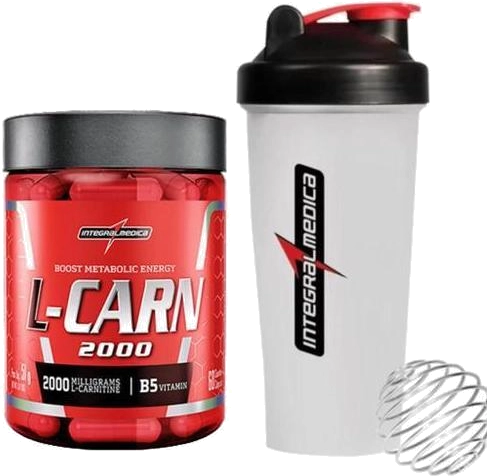 l carnitina integralmedica L-Carnitina 60 Caps + Coqueteleira 1 Dose 120 cápsulas