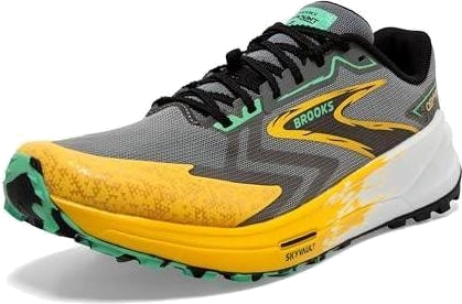Brooks Tênis de corrida masculino Catamount 3 Trail, Lemon Chrome