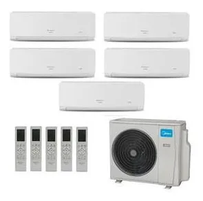 Ar-Condicionado Multi Split Inverter Springer Midea 42.000 BTUs (3x Evap HW 9.000 + 2x Evap HW 12.000) Quente/Frio 