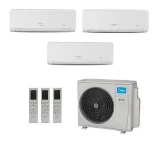 Ar-Condicionado Multi Split Inverter Springer Midea 42.000 BTUs (1x Evap HW 9.000 + 1x Evap HW 12.000 + 1x Evap HW 24.000) Quente/Frio 