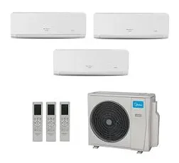 Ar-Condicionado Multi Split Inverter Springer Midea 36.000 BTUs (1x Evap HW 9.000 + 1x Evap HW 12.000 + 1x Evap HW 24.000) Quente/Frio 