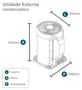 Ar-Condicionado Split Hi Wall MaxiFlex 9000 BTUs Frio 42AFCE09X5 / 38KCW09X5