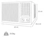 Ar-Condicionado Janela / Parede Consul 10000 BTUs Quente/Frio CCS10EB