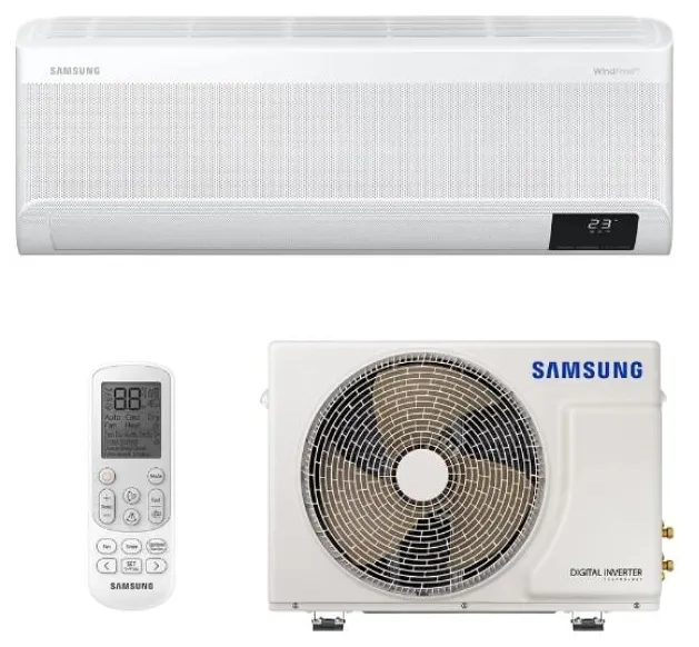 Ar-Condicionado Split Hi Wall Samsung Wind Free 12000 BTUs Frio Inverter AR12AVHABWKNAZ / AR12AVHABWKXAZ