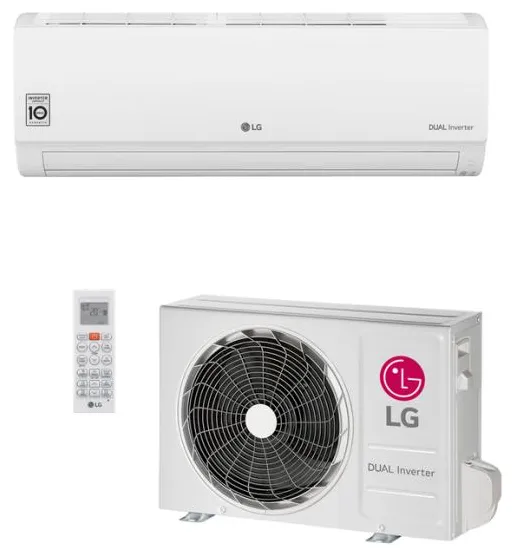 Ar-Condicionado Split Hi Wall LG Dual Inverter Voice 9000 BTUs Quente/Frio S4-W09WA51A