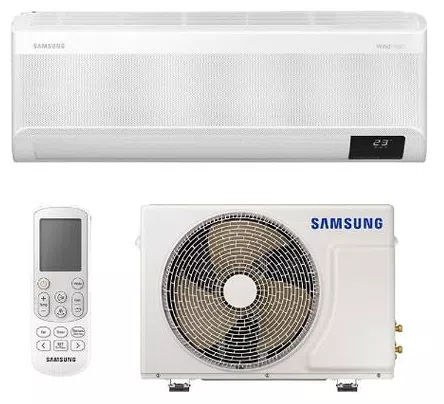 Ar-Condicionado Split Hi Wall Samsung Wind Free Connect 9000 BTUs Quente/Frio Inverter AR09BSEAAWKNAZ / AR09BSEAAWKXAZ