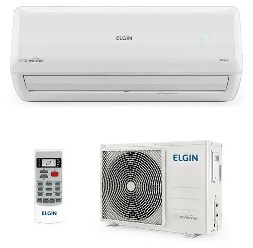 Ar-Condicionado Split Hi Wall Elgin Eco 24000 BTUs Quente/Frio Inverter 45HVQI24B2IC / 45HVQE24B2NC