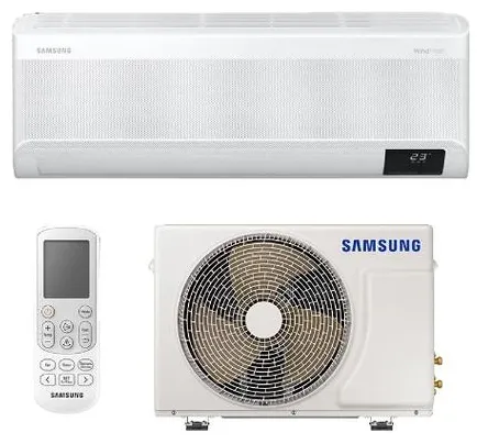 Ar-Condicionado Split Hi Wall Samsung Wind Free Connect 12000 BTUs Quente/Frio Inverter AR12BSEAAWKNAZ / AR12BSEAAWKXAZ