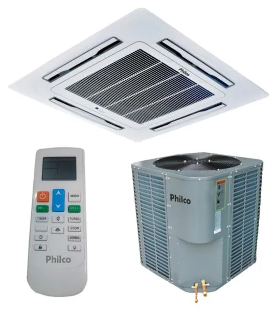 Ar-Condicionado Split Cassete Philco 48000 BTUs Quente/Frio PAC48000CQFM6