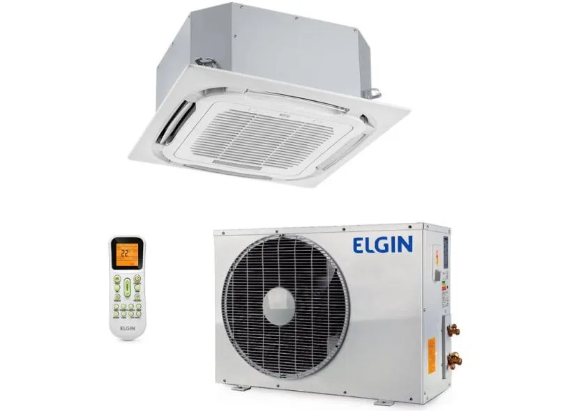 Ar-Condicionado Split Cassete Elgin Plus 24000 BTUs Quente/Frio KPQI24B2NA