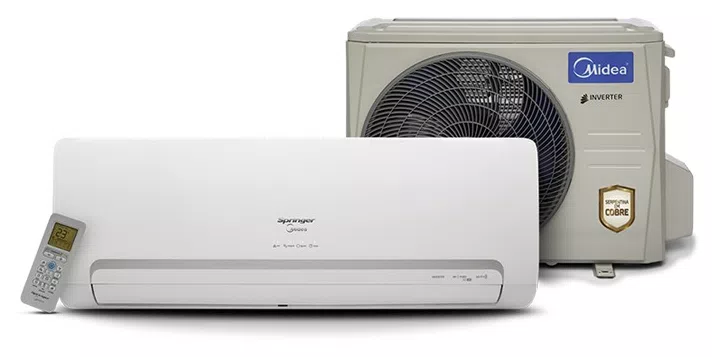 Ar-Condicionado Split Hi Wall Springer Midea 18000 BTUs Frio Inverter 42MBCA18M5 / 38MBCA18M5