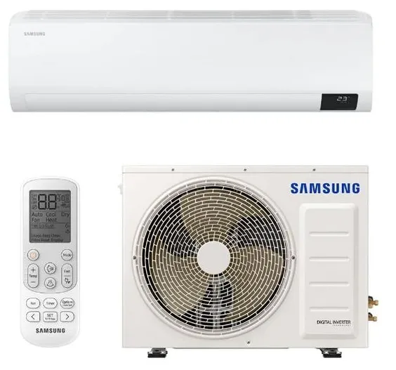 Ar-Condicionado Split Hi Wall Samsung Wind Free 12000 BTUs Quente/Frio Inverter AR12ASHABWKNAZ