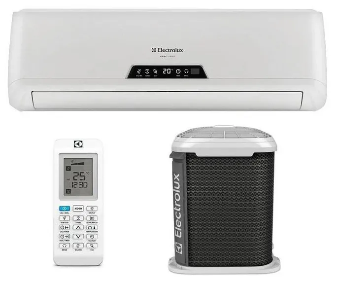 Ar-Condicionado Split Hi Wall Electrolux Ecoturbo 12000 BTUs Quente/Frio VI12R / VE12R