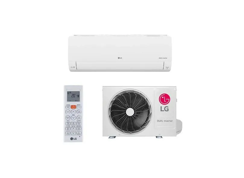 Ar-Condicionado Split Hi Wall LG Dual Inverter Compact 9000 BTUs Inverter Controle Remoto Frio S3-Q09AAQAL