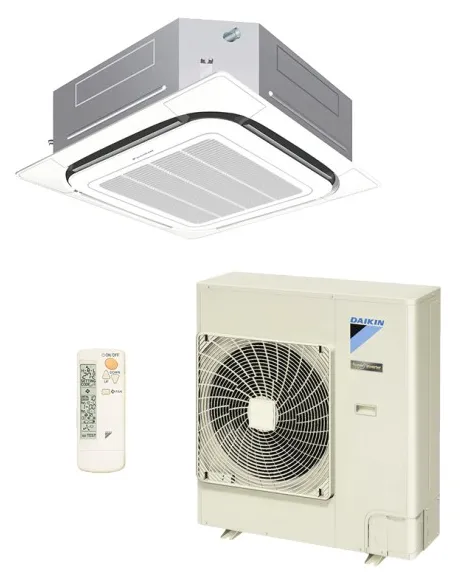 Ar-Condicionado Split Cassete Daikin SkyAir 36000 BTUs Quente/Frio Inverter FCQ36AVL / RZQ36AVL