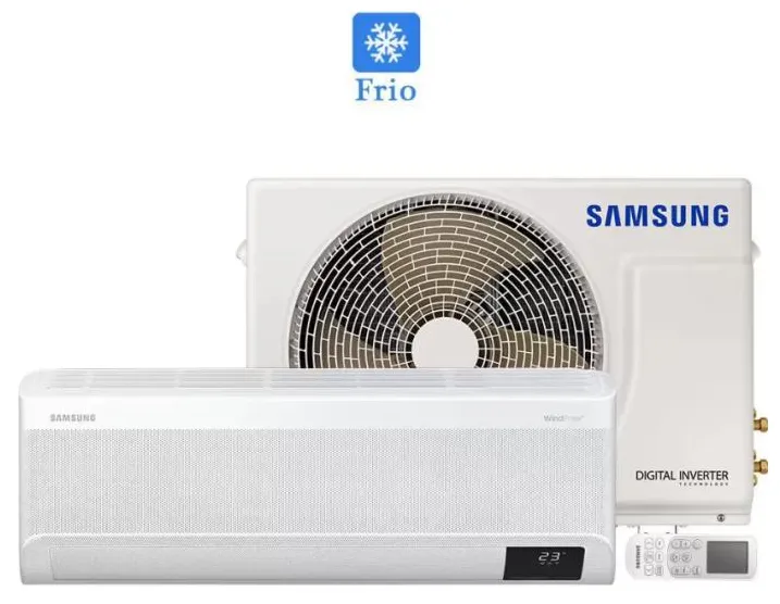 Ar-Condicionado Split Hi Wall Samsung Wind Free 9000 BTUs Frio Inverter 42MACT18S5