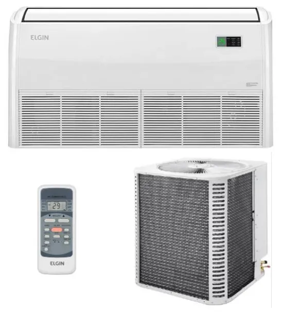 Ar-Condicionado Split Piso / Teto Elgin Eco 48000 BTUs Inverter Controle Remoto Frio 45PVFI48B2DC / 45OXFE48B2CC