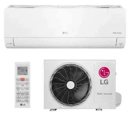 Ar-Condicionado Split Hi Wall LG Dual Inverter Voice 9000 BTUs Quente/Frio S4-W09AA31A