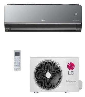 Ar-Condicionado Split Hi Wall LG Dual Inverter Voice Artcool UV Nano 12000 BTUs Quente/Frio S4-W12JARXA