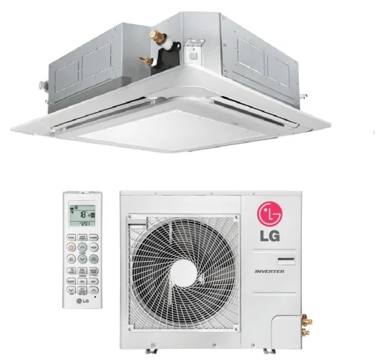 Ar-Condicionado Split Cassete LG 31000 BTUs Quente/Frio Inverter AT-W36GMLP0