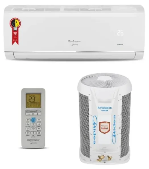 Ar-Condicionado Split Hi Wall Springer Midea Airvolution 9000 BTUs Frio Inverter 42AFVCG09S5 / 38TVCB09S5