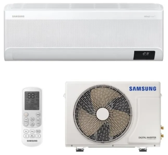 Ar-Condicionado Split Hi Wall Samsung Wind Free 18000 BTUs Frio Inverter AR18AVHABWKNAZ