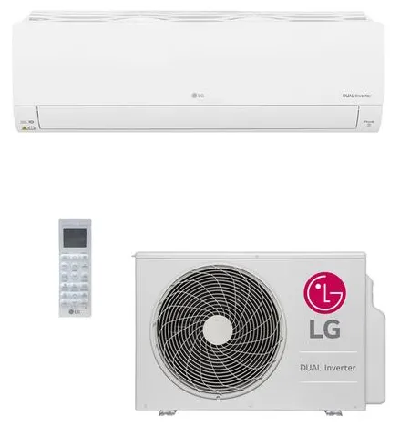 Ar-Condicionado Split Hi Wall LG Dual Inverter Voice UV Nano 18000 BTUs Quente/Frio S4UW18KL3XB / S4NW18KL3XB