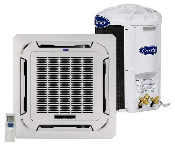 Ar-Condicionado Split Cassete Carrier 18000 BTUs Frio 40KWQU18C5 / 38TFCA18515MC