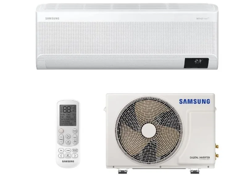 Ar-Condicionado Split Hi Wall Samsung Wind Free 9000 BTUs Frio Inverter AR09AVHABWKNAZ