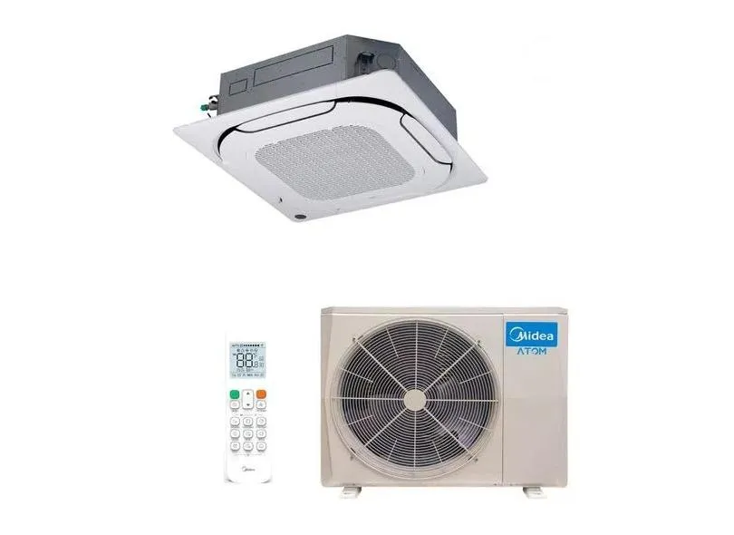 Ar-Condicionado Split Cassete Midea 28000 BTUs Inverter Controle Remoto Quente/Frio Atom 40ATBQA28M5 / 38ATQA28M5