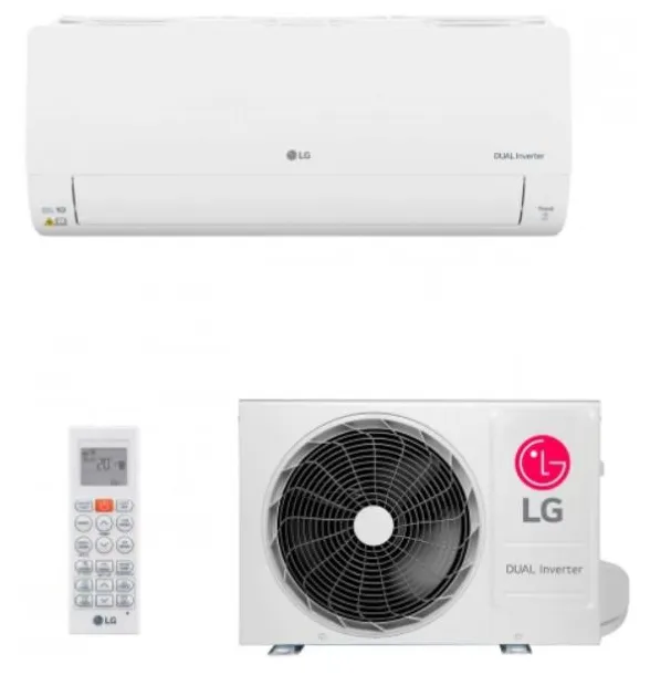 Ar-Condicionado Split Hi Wall LG Dual Inverter Voice UV Nano 9000 BTUs Quente/Frio S4-W09AA3XA