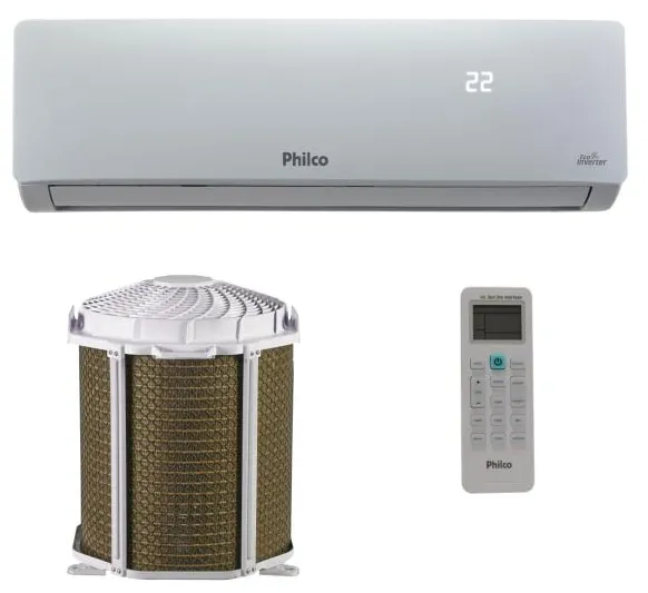 Ar-Condicionado Split Hi Wall Philco 12000 BTUs Quente/Frio Inverter PAC12000ITQFM9W