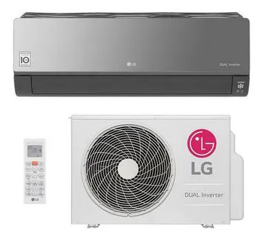 Ar-Condicionado Split Hi Wall LG Dual Inverter Voice Artcool UV Nano 18000 BTUs Quente/Frio S4-W18KLRXB