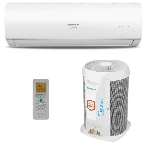 Ar-Condicionado Split Hi Wall Midea Airvolution 18000 BTUs Quente/Frio Inverter 42MAQT18S5 / 38TQA18S5