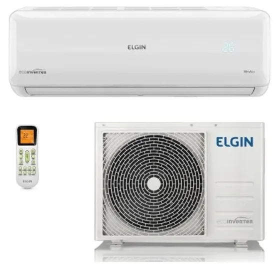 Ar-Condicionado Split Hi Wall Elgin Eco 18000 BTUs Quente/Frio Inverter HVQI18B2IB / HVQE18B2NB