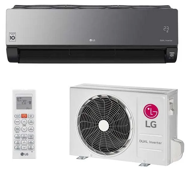 Ar-Condicionado Split Hi Wall LG Dual Inverter Voice Artcool 18000 BTUs Quente/Frio S4-W18KLRPB