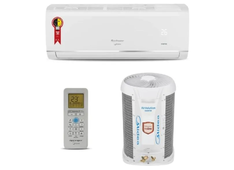 Ar-Condicionado Split Hi Wall Springer Midea Airvolution 22000 BTUs Quente/Frio Inverter 42AFVQG22S5 / 38TVQB22S5