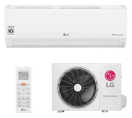 Ar-Condicionado Split Hi Wall LG Dual Inverter 9000 BTUs Frio S4-Q09WA5WB