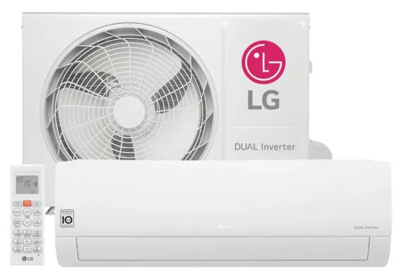 Ar-Condicionado Split Hi Wall LG Dual Inverter 12000 BTUs Quente/Frio S4-W12JA3WA