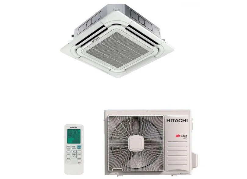 Ar-Condicionado Split Cassete Hitachi Air Core 600 36000 BTUs Quente/Frio Inverter RCI36B3IV / RAA36B3IV / SCI36B3IV