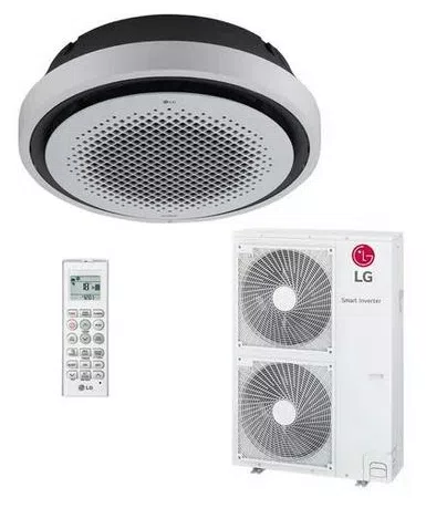 Ar-Condicionado Split Cassete LG 60000 BTUs Inverter Controle Remoto Quente/Frio ‎Round ATNW60GYLP0 / ‎ATUW60GYLP0