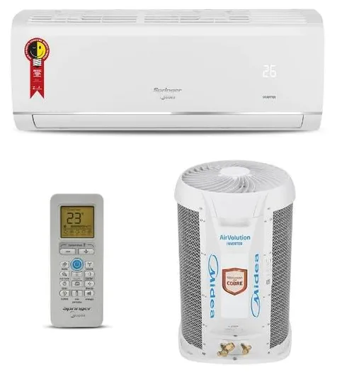 Ar-Condicionado Split Hi Wall Springer Midea Airvolution 12000 BTUs Frio Inverter 42AFVCG12S5 / 38TVCB12S5