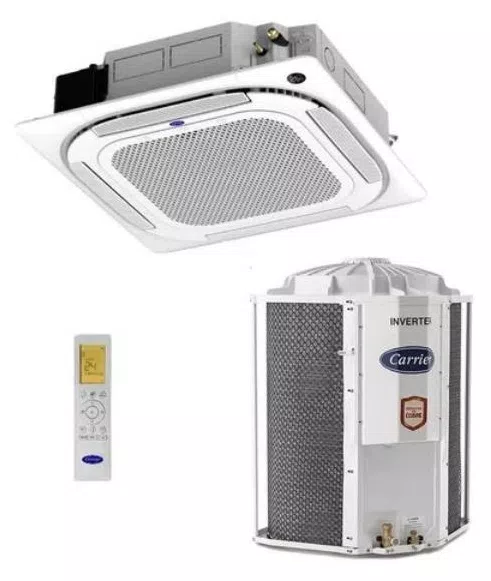 Ar-Condicionado Split Cassete Carrier Connect 4 Vias 54000 BTUs Inverter Controle Remoto Frio 40KVQC60C5 / ‎38CCVB60515MC