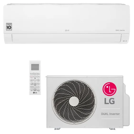 Ar-Condicionado Split Hi Wall LG Dual Inverter Voice 18000 BTUs Quente/Frio S4-W18KL31A