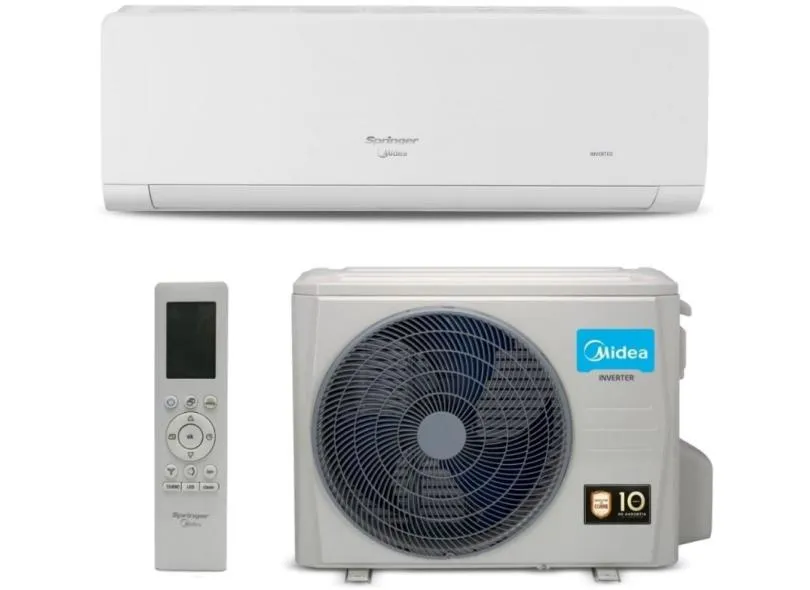 Ar-Condicionado Split Hi Wall Springer Midea Xtreme Save 12000 BTUs Frio Inverter 42AGVCB12M5