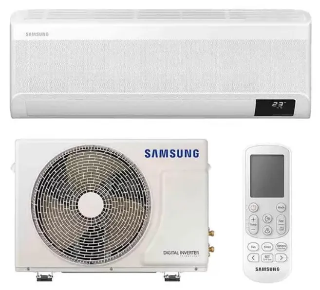 Ar-Condicionado Split Hi Wall Samsung Wind Free 9000 BTUs Quente/Frio Inverter AR09ASHABWKNAZ