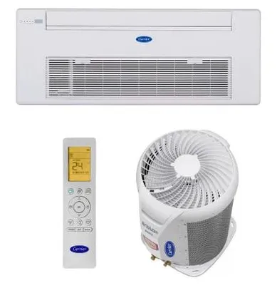 Ar-Condicionado Split Cassete Carrier 22000 BTUs Quente/Frio Inverter 40KVQOA22C5 / 38TVQA22515MC